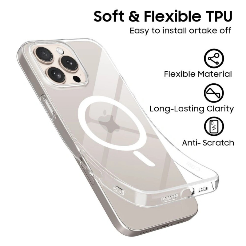 Tech-Protect Flexair MagSafe Hülle für Apple iPhone 16 Pro Max, Transparent