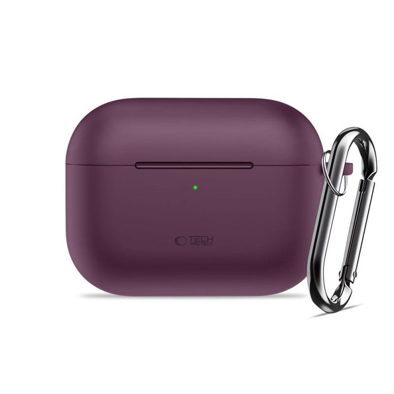Tech-Protect Silicone Hook THP6103 Apple AirPods Pro 3 Ladecase-Hülle, Burgundy