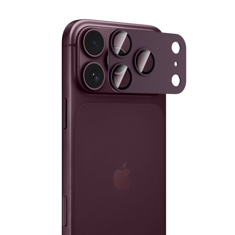 Tech-Protect Camfull Fit+ Apple iPhone 18 Pro Max Kameraglas-Schutz, Burgundy