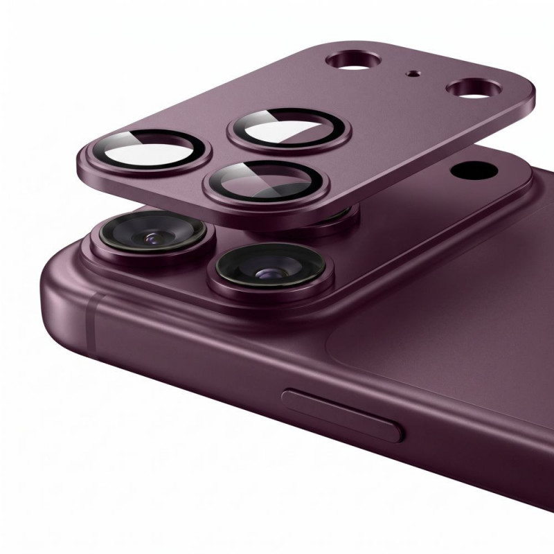 Tech-Protect Camfull Fit+ Apple iPhone 18 Pro Max Kameraglas-Schutz, Burgundy