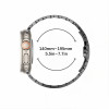 Tech-Protect Stainless THP6100 Apple Watch 8 / 9 / 10 / 11 / 12 / SE / Ultra 44/45/46/49 mm Edelstahlarmband, Titan/Orange