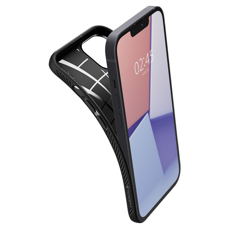 Spigen Liquid Air Apple iPhone 13 Hülle, Mattschwarz