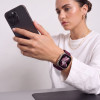 Tech-Protect Nylonloop Apple Watch 8 / 9 / 10 / 11 / 12 / SE / Ultra 44/45/46/49 mm Armband, Deep Burgundy