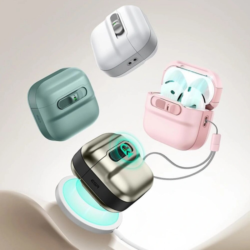 ESR Pulse HaloLock MagSafe Hülle für Apple AirPods 4, Schwarz