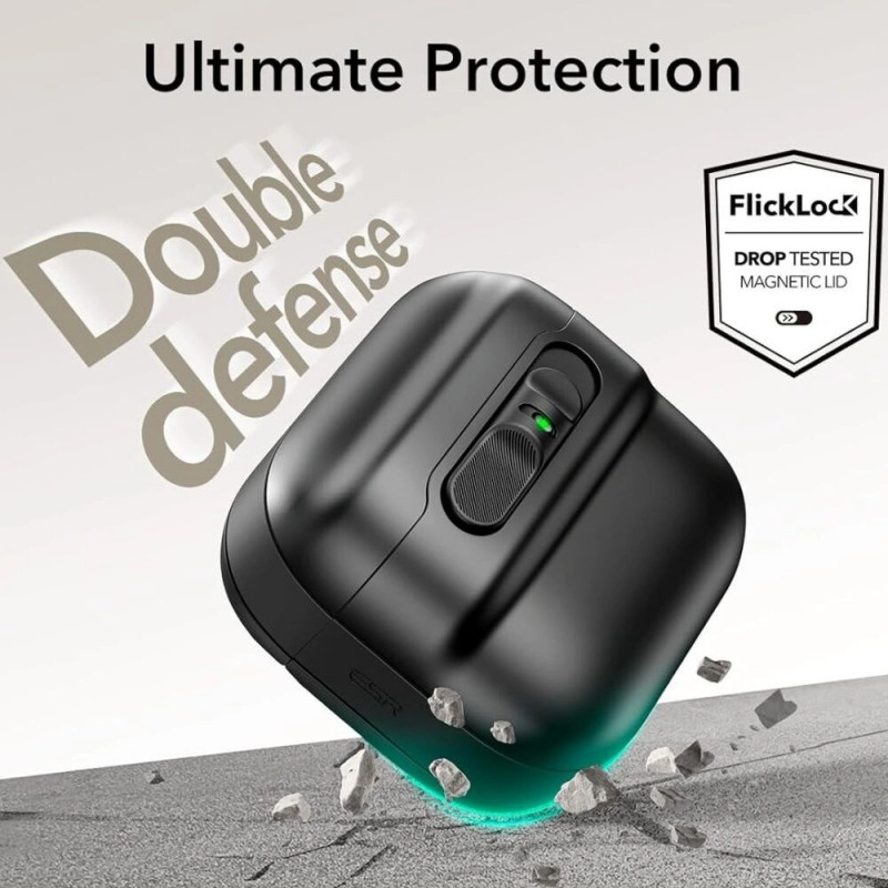 ESR Pulse HaloLock MagSafe Hülle für Apple AirPods 4, Schwarz