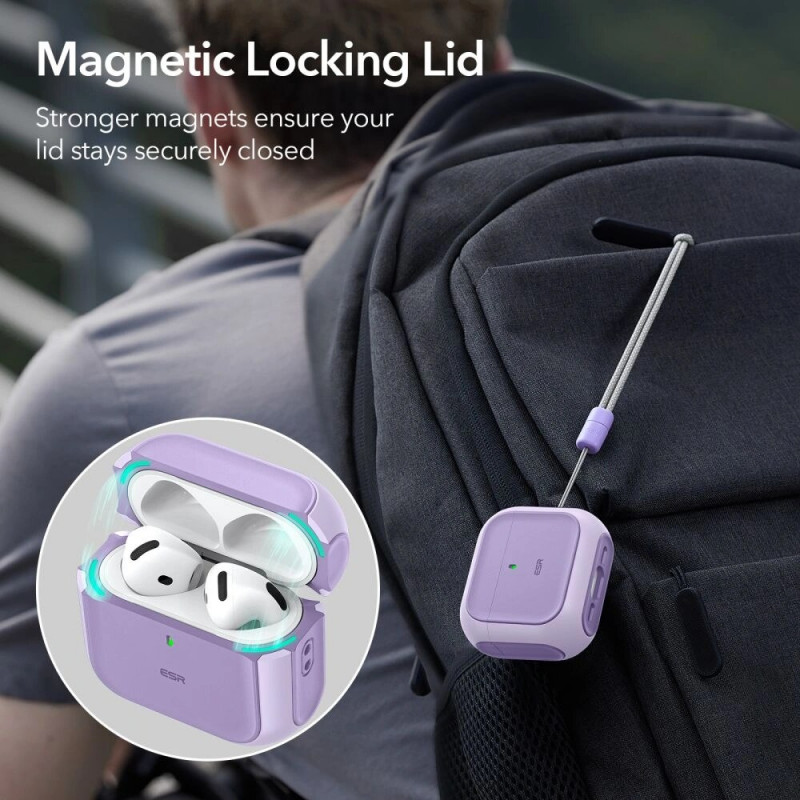 ESR Orbit HaloLock MagSafe Hülle für Apple AirPods 4, Lila