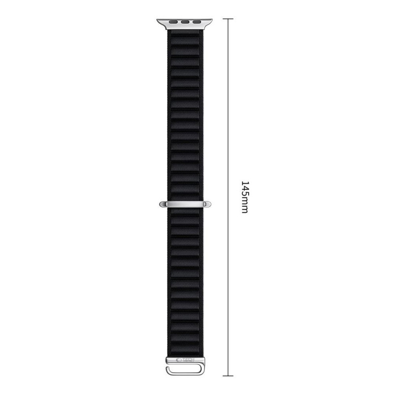 Tech-Protect Nylon Pro Apple Watch 8 / 9 / 10 / 11 / 12 / SE / Ultra 44/45/46/49 mm Armband, Schwarz