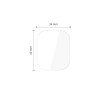 Tech-Protect Supreme Set+ Apple Watch 4 / 5 / 6 / SE 1 / 2 / 3 44 mm Hydrogel-Displayschutzfolie, transparent (2 Stk.)