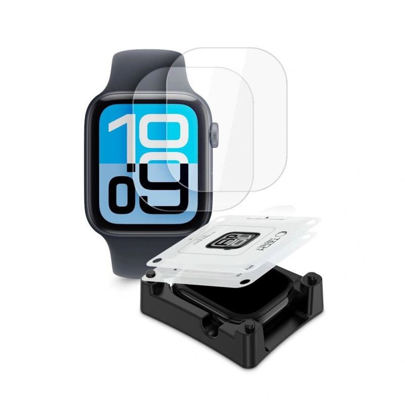 Tech-Protect Supreme Set+ Apple Watch 4 / 5 / 6 / SE 1 / 2 / 3 40 mm Hydrogel-Displayschutzfolie, transparent (2 Stk.)