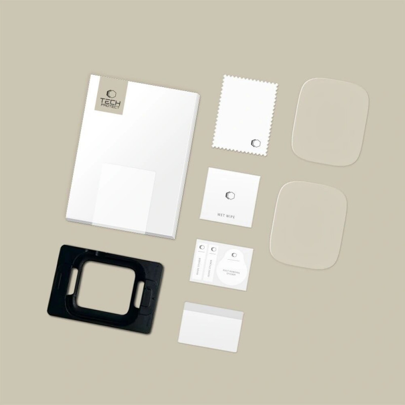 Tech-Protect Supreme Set+ Apple Watch 4 / 5 / 6 / SE 1 / 2 / 3 40 mm Hydrogel-Displayschutzfolie, transparent (2 Stk.)