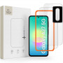Tech-Protect Easy Set+ Samsung Galaxy A27 5G Displayschutz- und Linsenschutz-Set aus klarem gehärtetem Glas (3 Stk.)