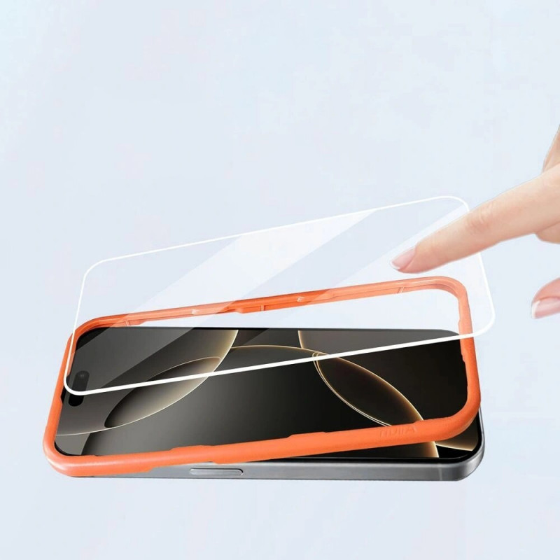 Tech-Protect Easy Set+ Samsung Galaxy A37 5G Displayschutz- und Linsenschutz-Set aus klarem gehärtetem Glas (2+1 Stk.)