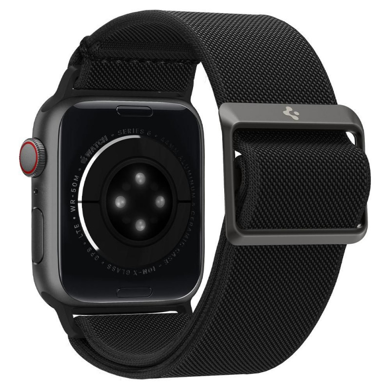 Spigen Fit Lite Armband für Apple Watch 4/5/6/7/SE/8/9/Ultra 44/45/49 mm, Schwarz