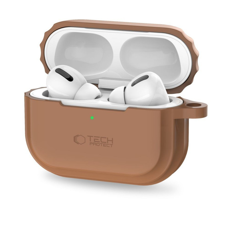 Tech-Protect Silikon-Seil-Hülle für Apple AirPods Pro 1 / 2, Chocolate Brown