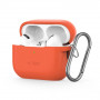 Tech-Protect Silikon-Hook-Hülle für Apple AirPods Pro 1 / 2, Neon Orange