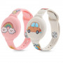 Tech-Protect Smooth Band für Kinder Armband für Apple AirTag 1 / 2, bunt (2 Stk.)