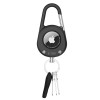 Tech-Protect Slidelock Karabiner-Schlüsselanhänger-Etui für Apple AirTag 1/2, Schwarz