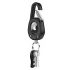 Tech-Protect Slidelock Karabiner-Schlüsselanhänger-Etui für Apple AirTag 1/2, Schwarz