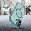 Tech-Protect MagMat MagSafe Hülle für Apple iPhone 16, Mattschwarz-Türkis
