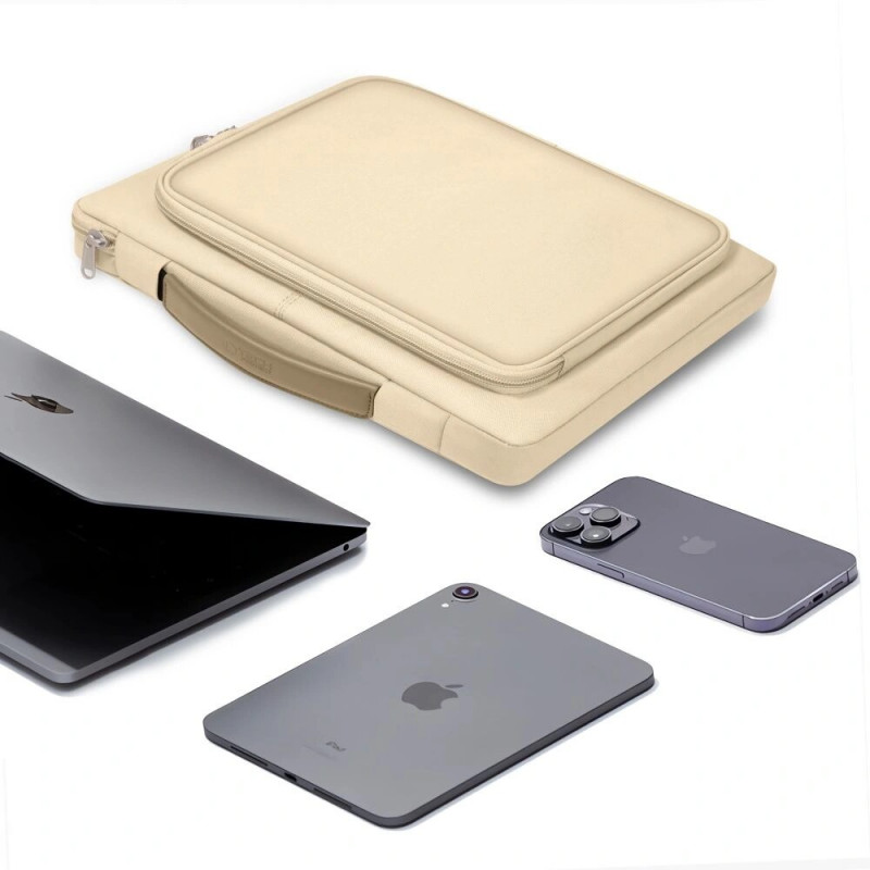 Tech-Protect Basic Bag Laptoptasche 15-16", Desert Beige