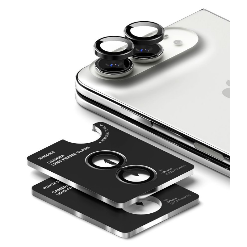 Ringke Camera Frame RGK12086 Kamerobjektivschutz für Apple iPhone Duo (2 Stk.), Schwarz