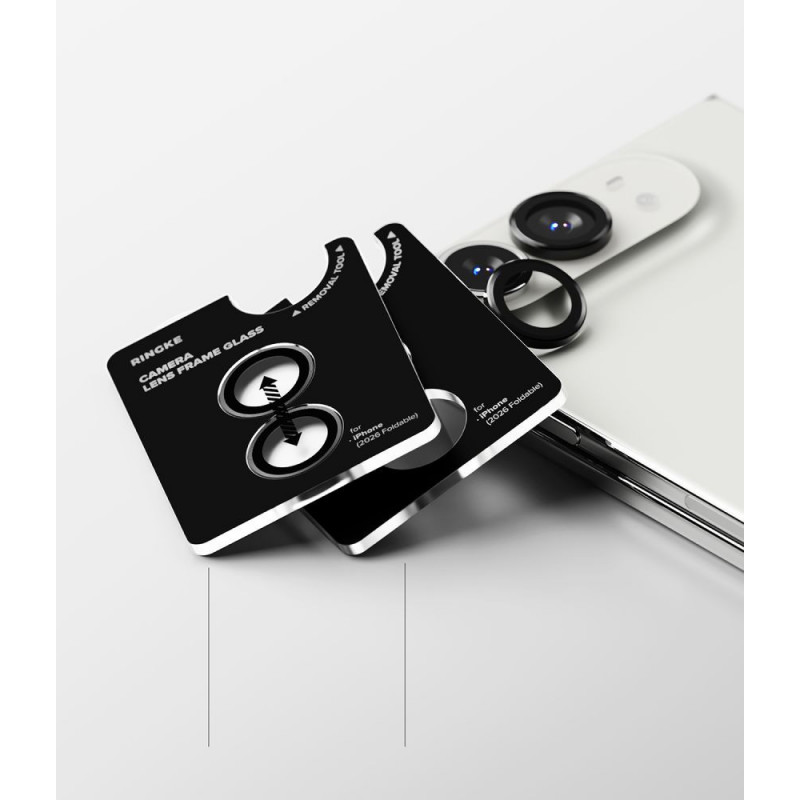 Ringke Camera Frame RGK12086 Kamerobjektivschutz für Apple iPhone Duo (2 Stk.), Schwarz