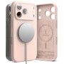 Ringke Silikon Magnetische MagSafe Hülle für Apple iPhone 18 Pro, Pink Sand