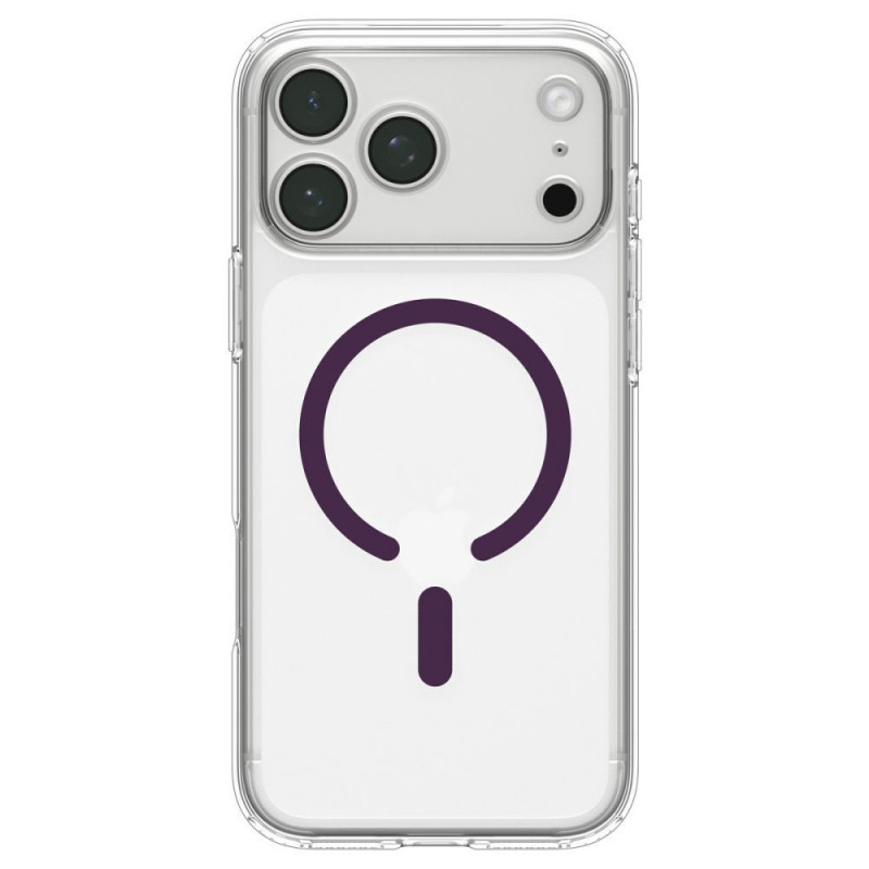 Spigen Ultra Hybrid MagSafe Hülle für Apple iPhone 17 Pro / 18 Pro, Clear/burgundy