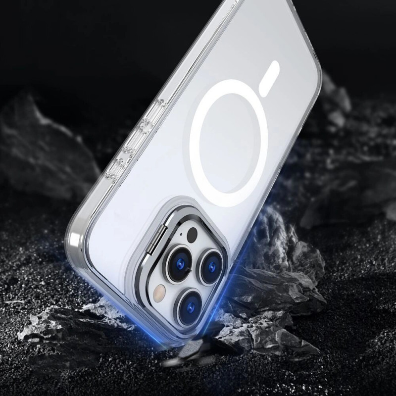 Tech-Protect Magstand MagSafe Hülle für Apple iPhone 16, transparent