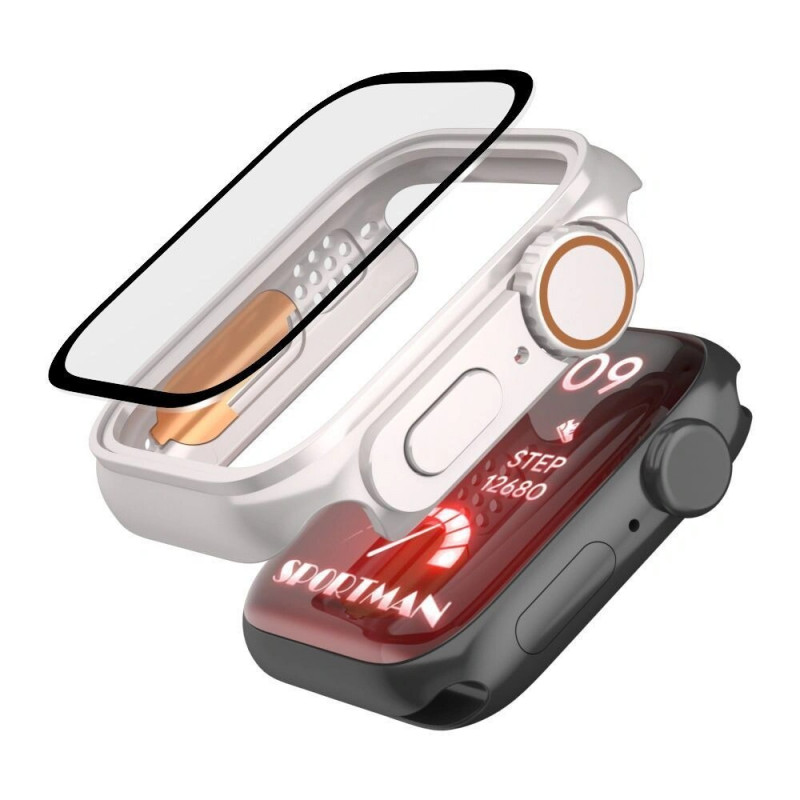 Tech-Protect Defense360 Hülle für Apple Watch 10 / 11 46 mm, Schwarz/Orange
