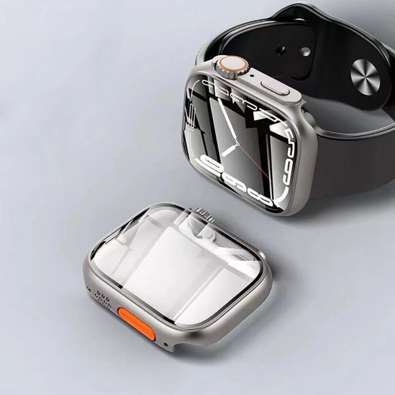 Tech-Protect Defense360 Hülle für Apple Watch 10 / 11 46 mm, Schwarz/Orange