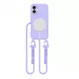 Tech-Protect Magnecklace MagSafe Hülle mit Lanyard für Apple iPhone 16, Lila