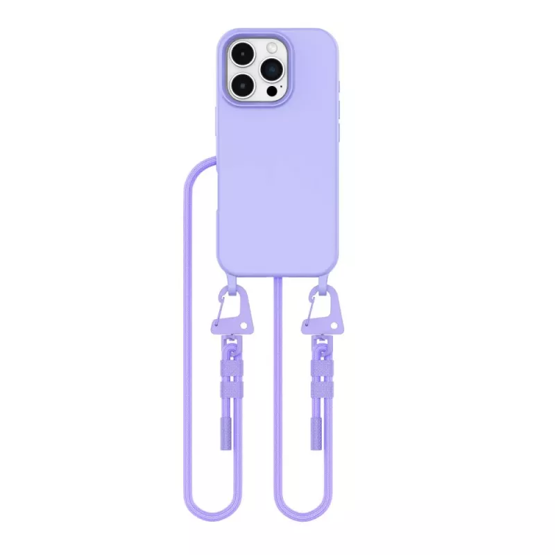 Tech-Protect Magnecklace MagSafe Hülle mit Lanyard für Apple iPhone 16 Pro, Lila