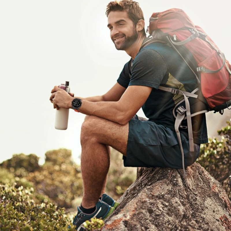 Tech-Protect Nylon Pro Armband für Garmin Fenix 5 / 6 / 6 Pro / 7 / 8 (47 mm) / E, Schwarz