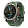 Tech-Protect Silikonarmband für Garmin Fenix 5S / 5S Plus / 6S / 6S Pro / 7S / 8 (43 mm), Military Green