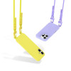 Tech-Protect Magnecklace MagSafe Hülle mit Lanyard für Apple iPhone 14, Canary Yellow