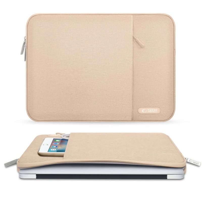 Tech-Protect Sleevy Laptop 13-14" Hülle, Caffe Latte