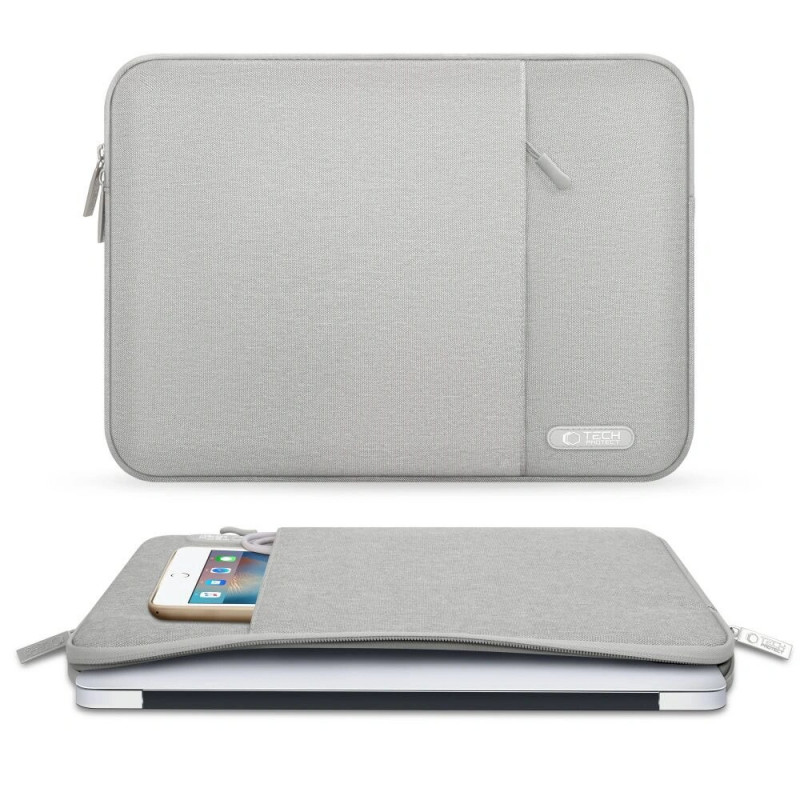 Tech-Protect Sleevy Laptop 13-14" Hülle, Crayon Grey