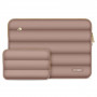 Tech-Protect Puffy Laptop-Tasche 15-16" mit Zubehörtasche, Walnut