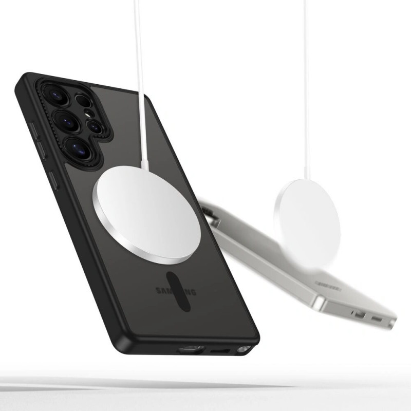 Tech-Protect MagCam MagSafe Hülle für Samsung Galaxy S25 Ultra, Mattschwarz