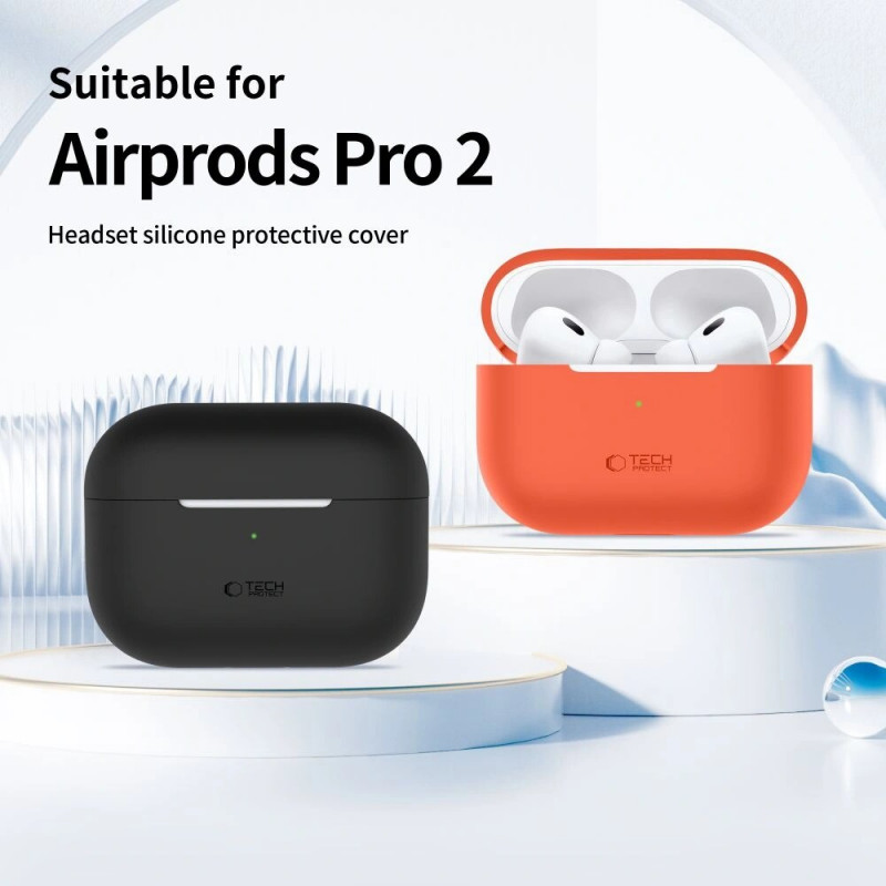 Tech-Protect Silikonhülle für Apple AirPods Pro 1/2, Caffe Latte