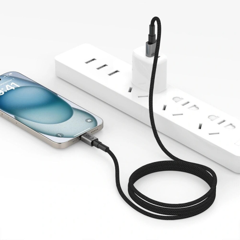 Tech-Protect Ultraboost DNA USB-A / USB-C Kabel 15W/3A 100 cm, Iron Grey