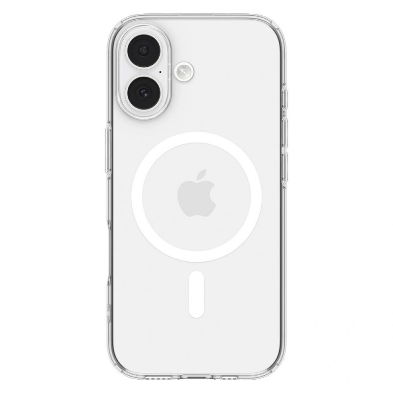 Spigen Liquid Crystal Mag MagSafe-Hülle für Apple iPhone 17, Clear/White