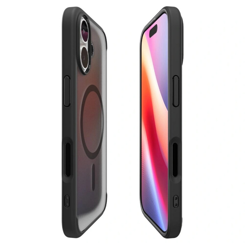 Spigen Ultra Hybrid Mag MagSafe ACS10383 Hülle für Apple iPhone 17, Frost Black
