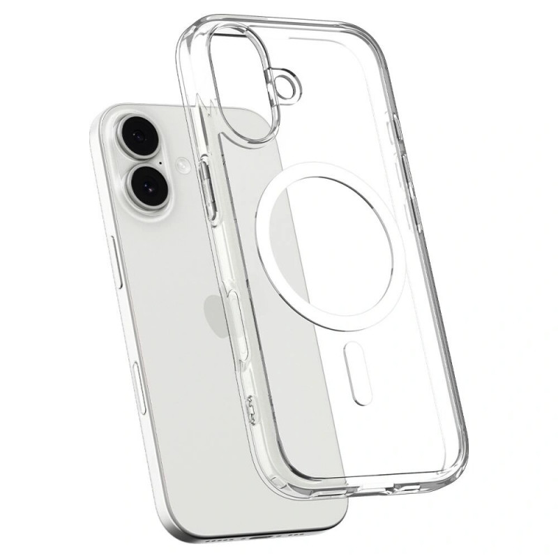 Spigen Ultra Hybrid Mag MagSafe ACS10380 Hülle für Apple iPhone 17, Clear/White