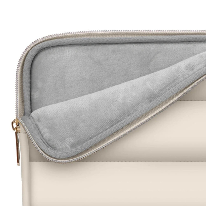 Tech-Protect Puffy Laptoptasche 13-14" mit Zubehörtasche, Sand