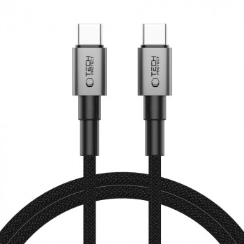 Tech-Protect Ultraboost DNA USB-C / USB-C Kabel PD60W/3A 100 cm, Iron Grey