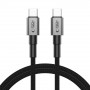Tech-Protect Ultraboost DNA USB-C / USB-C Kabel PD60W/3A 100 cm, Iron Grey