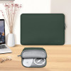 Tech-Protect NeoSlim Laptop-Tasche 15-16" mit Zubehörtasche, Midnight Green