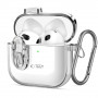 Tech-Protect Slim Hook Hülle für Apple AirPods 4, Clear